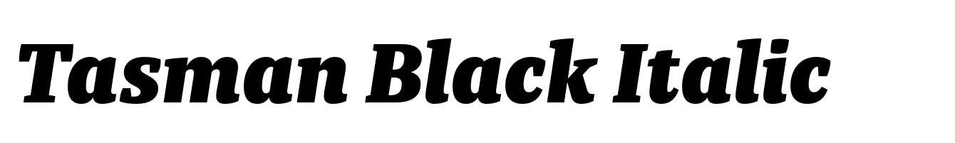 Tasman Black Italic